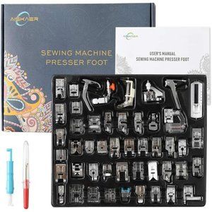 48Pcs Sewing Machine Presser Feet Sewing Foot Set for Brother, Babylock, Singer